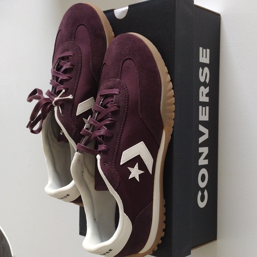 Converse Run Star Trainer. Bloodstone/Egret/White. Low Top Shoe. Unisex - Picture 2 of 16